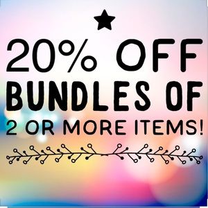 20% off any bundle of two or more items 🥰